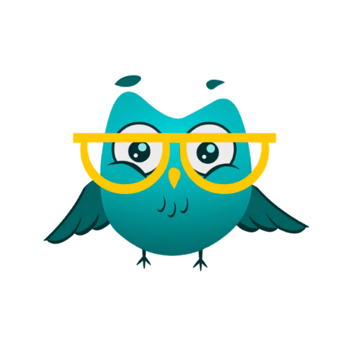 Coruja the owl — Coruja Academy mascot
